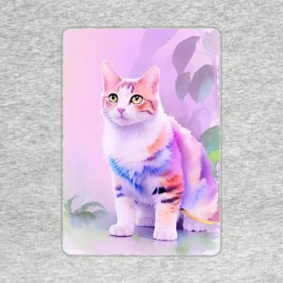 Cat Watercolor Portrait 4 T-Shirt